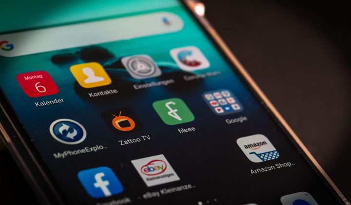 幻兽帕鲁 App 主界面在手机屏幕上的实拍效果，深色背景里排列着帕鲁图鉴卡片与搜索框，氛围安静专注